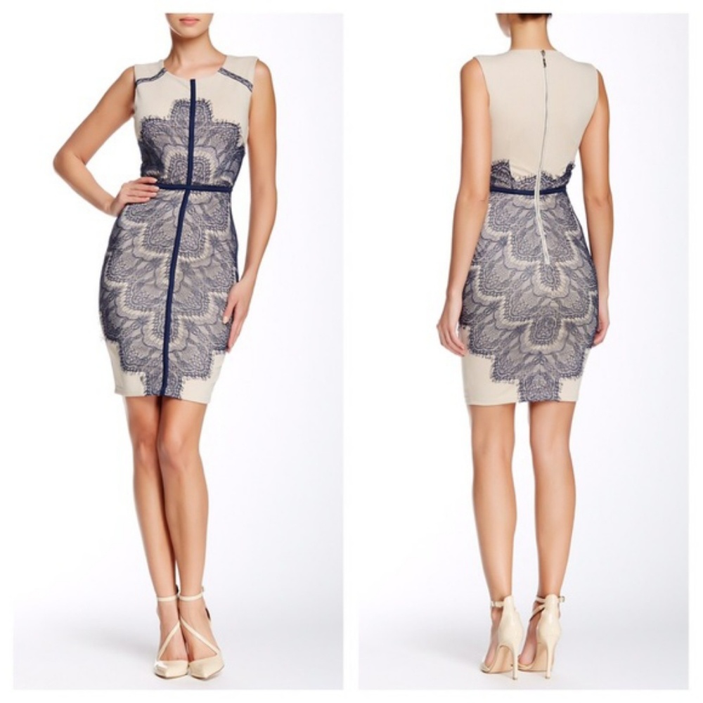 London Dress Company Crystal Lace Bodycon Dress